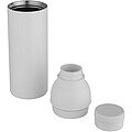 Illuminate 650 ml RCS recycled stainlesss steel double wall insulated water bottle, white