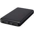 Intan 10.000 mAh 10W recycled plastic power bank, solid black