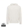 Iqoniq Yengo recycled cotton hoodie with sidepockets, ivory white, size 3XL