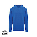 Iqoniq Yengo recycled cotton hoodie with sidepockets, royal blue, size 3XL