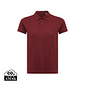 Iqoniq Yosemite women recycled cotton pique polo, burgundy, size XXS