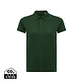 Iqoniq Yosemite women recycled cotton pique polo, forest green, size XXS