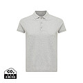 Iqoniq Yosemite women recycled cotton pique polo, heather grey, size XXS