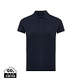 Iqoniq Yosemite women recycled cotton pique polo, navy, size M
