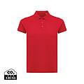 Iqoniq Yosemite women recycled cotton pique polo, red, size XXS