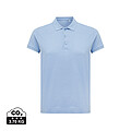 Iqoniq Yosemite women recycled cotton pique polo, sky blue, size XXS