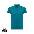 Iqoniq Yosemite women recycled cotton pique polo, verdigris, size XXS