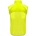Jannu unisex lightweight running bodywarmer, fluor yellow, size XS
