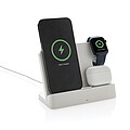 Joltz RCS recycled plastic dual 15W charger with iWatch slot, white