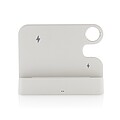 Joltz RCS recycled plastic dual 15W charger with iWatch slot, white