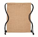 Jute drawstring bag