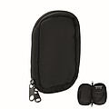Key case in 300D RPET, black