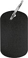 Key ring metal plate, black