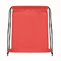 Kids drawstring bag 190T RPET, red