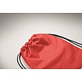 Kids drawstring bag 190T RPET, red