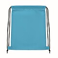 Kids drawstring bag 190T RPET, turquoise
