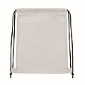 Kids drawstring bag 190T RPET, white