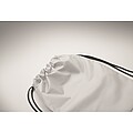 Kids drawstring bag 190T RPET, white