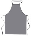 Kitchen apron in cotton, grey