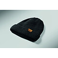 Knitted beanie with cuff