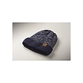 Knitted beanie with cuff
