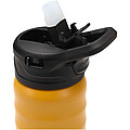 Knox 350 ml RCS recycled double wall stainless steel sport bottle with flip straw