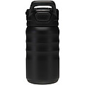 Knox 350 ml RCS recycled double wall stainless steel sport bottle with flip straw