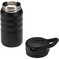 Knox 350 ml RCS recycled double wall stainless steel sport bottle with flip straw