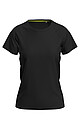 Ladies performance T-shirt STEDMAN MESH RAGLAN, black, size M