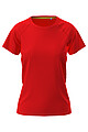 Ladies performance T-shirt STEDMAN MESH RAGLAN, red, size XL