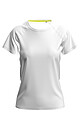 Ladies performance T-shirt STEDMAN MESH RAGLAN, white, size M