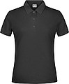 Ladies Piqué Polo, black, M