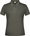 Ladies Piqué Polo, dark grey, L