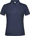 Ladies Piqué Polo, navy, 3XL