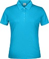 Ladies Piqué Polo, turquoise, XL