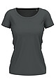 Ladies T-shirt STEDMAN STRETCH-T, dark grey, size XXL