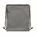 Large drawstring bag 300D RPET, grey