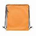Large drawstring bag 300D RPET, orange