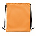 Large drawstring bag 300D RPET, orange
