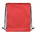 Large drawstring bag 300D RPET, red