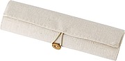 Linen and cotton sleeve with 6 coloured pencils, pencil sharpener, and eraser.