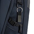 Luxury PU keychain RCS recycled zinc alloy, black