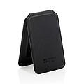 Magstand RCS recycled PU magnetic phone wallet with stand, black