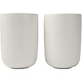 Male 350 ml ceramic cups - set of 2, white
