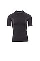 Men s sports T-shirt PAYPER THERMO PRO 160 SS, black melange, L/XL