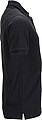 Mens elastic pique polo James Nicholson, black, S