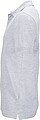 Mens elastic pique polo James Nicholson, grey melange, S