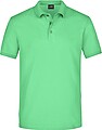 Mens elastic pique polo James Nicholson, lime green, XL