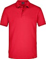 Mens elastic pique polo James Nicholson, red, M