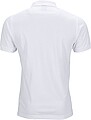 Mens elastic pique polo James Nicholson, white, S